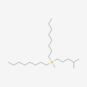 molecular formula C23H50Si B14325234 Methyl(4-methylpentyl)dioctylsilane CAS No. 111324-79-9
