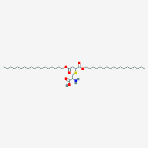 molecular formula C43H83NO6S B14325272 S-[1,4-Bis(octadecyloxy)-1,4-dioxobutan-2-yl]cysteine CAS No. 112207-91-7