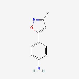 molecular formula C10H10N2O B1432529 3-Methyl-5-(4-aminophenyl)isoxazole CAS No. 64656-94-6