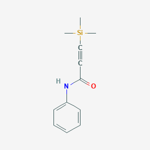 molecular formula C12H15NOSi B14325308 N-Phenyl-3-(trimethylsilyl)prop-2-ynamide CAS No. 105554-00-5