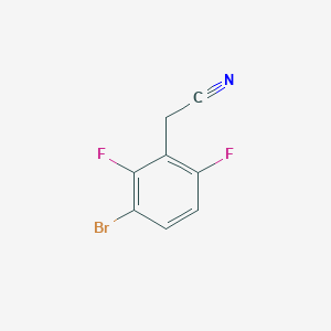 molecular formula C8H4BrF2N B1432532 2-(3-Bromo-2,6-difluorophenyl)acetonitrile CAS No. 1516081-14-3