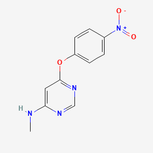 molecular formula C11H10N4O3 B1432536 4-Pyrimidinamine, N-methyl-6-(4-nitrophenoxy)- CAS No. 1069112-52-2