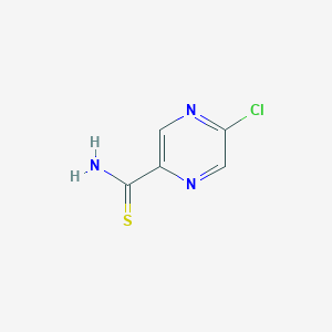 molecular formula C5H4ClN3S B1432544 5-chloropyrazine-2-carbothioamide CAS No. 21279-69-6