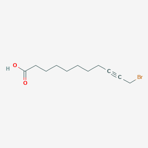 molecular formula C11H17BrO2 B14325507 11-Bromoundec-9-ynoic acid CAS No. 106031-47-4