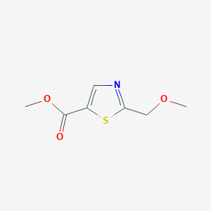 molecular formula C7H9NO3S B1432551 2-(甲氧基甲基)-1,3-噻唑-5-甲酸甲酯 CAS No. 1512499-99-8