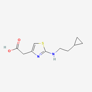 2-{2-[(2-Cyclopropylethyl)amino]-1,3-thiazol-4-yl}acetic acid