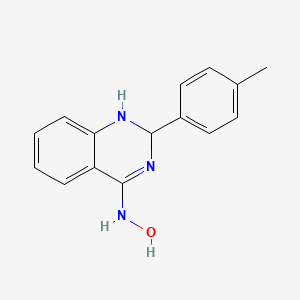molecular formula C15H15N3O B14325544 N-Hydroxy-2-(4-methylphenyl)-1,2-dihydroquinazolin-4-amine CAS No. 108732-45-2