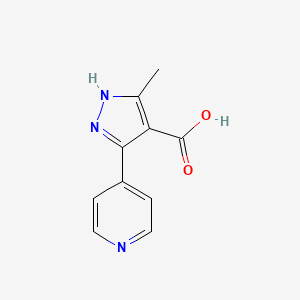 5-methyl-3-(pyridin-4-yl)-1H-pyrazole-4-carboxylic acid