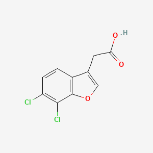 2-(6,7-Dichloro-1-benzofuran-3-yl)acetic acid