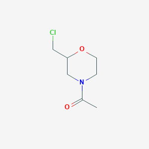 1-[2-(Chloromethyl)morpholin-4-yl]ethan-1-one