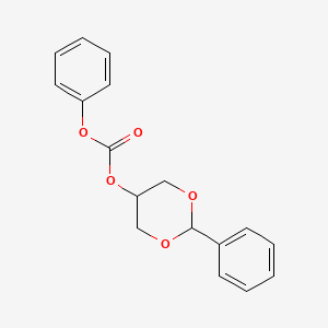molecular formula C17H16O5 B14325679 Phenyl 2-phenyl-1,3-dioxan-5-yl carbonate CAS No. 105924-68-3