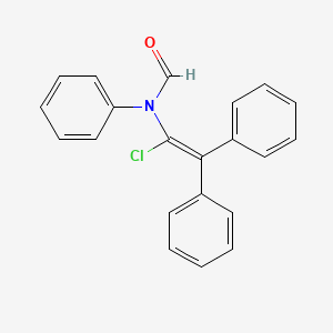 molecular formula C21H16ClNO B14325702 N-(1-Chloro-2,2-diphenylethenyl)-N-phenylformamide CAS No. 106086-36-6