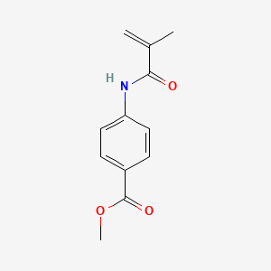 molecular formula C12H13NO3 B14325714 Methyl 4-[(2-methylacryloyl)amino]benzoate CAS No. 108871-76-7