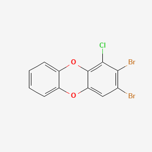 molecular formula C12H5Br2ClO2 B14325746 2,3-Dibromo-1-chlorooxanthrene CAS No. 131167-10-7