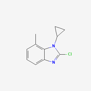 2-Chloro-1-cyclopropyl-7-methyl-1H-benzo[d]imidazole