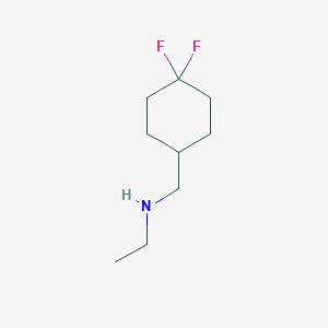 molecular formula C9H17F2N B1432580 N-((4,4-difluorocyclohexyl)methyl)ethanamine CAS No. 1550689-25-2