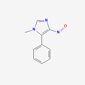 molecular formula C10H9N3O B14325813 1-Methyl-4-nitroso-5-phenylimidazole CAS No. 111380-09-7