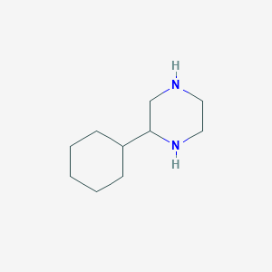 molecular formula C10H20N2 B14325826 2-Cyclohexyl-piperazine 