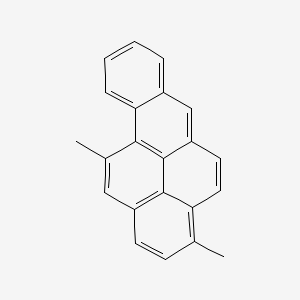 molecular formula C22H16 B14325846 Benzo(a)pyrene, 3,11-dimethyl- CAS No. 106880-68-6