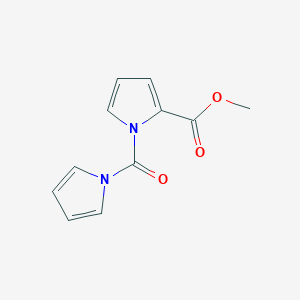 molecular formula C11H10N2O3 B14325853 Methyl 1-(pyrrole-1-carbonyl)pyrrole-2-carboxylate CAS No. 107962-26-5