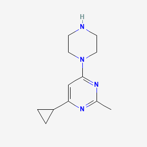 4-Cyclopropyl-2-methyl-6-(piperazin-1-yl)pyrimidine