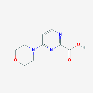 molecular formula C9H11N3O3 B1432587 4-Morpholinopyrimidine-2-carboxylic acid CAS No. 1557920-92-9