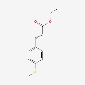 molecular formula C12H14O2S B14325871 Ethyl 3-[4-(methylsulfanyl)phenyl]prop-2-enoate CAS No. 105208-19-3