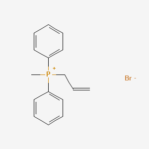 molecular formula C16H18BrP B14325879 Methyl(diphenyl)(prop-2-en-1-yl)phosphanium bromide CAS No. 106141-00-8