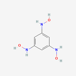 molecular formula C6H9N3O3 B14325918 N~1~,N~3~,N~5~-Trihydroxybenzene-1,3,5-triamine CAS No. 98096-07-2