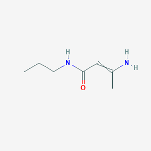 molecular formula C7H14N2O B14325927 3-Amino-N-propylbut-2-enamide CAS No. 110262-79-8