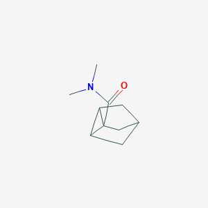 molecular formula C10H15NO B14325936 N,N-Dimethyltricyclo[2.2.1.0~2,6~]heptane-1-carboxamide CAS No. 97850-71-0