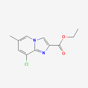 molecular formula C11H11ClN2O2 B1432594 Ethyl 8-chloro-6-methylimidazo[1,2-a]pyridine-2-carboxylate CAS No. 1522191-12-3