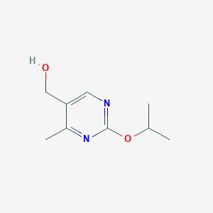 molecular formula C9H14N2O2 B1432598 [4-Methyl-2-(propan-2-yloxy)pyrimidin-5-yl]methanol CAS No. 1551478-52-4