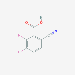 molecular formula C8H3F2NO2 B1432599 6-氰基-2,3-二氟苯甲酸 CAS No. 1500493-39-9