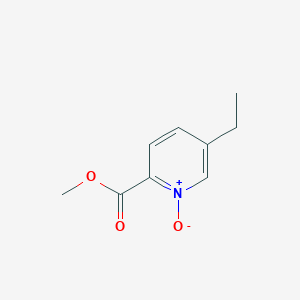 molecular formula C9H11NO3 B14325999 Methyl 5-ethyl-1-oxo-1lambda~5~-pyridine-2-carboxylate CAS No. 106154-42-1