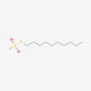molecular formula C11H24O2S2 B014326 1-Methylsulfonylsulfanyldecane CAS No. 190852-38-1