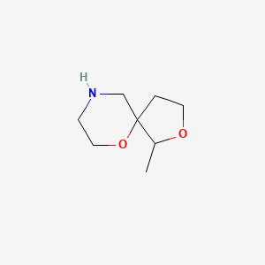 molecular formula C8H15NO2 B1432600 1-Methyl-2,6-dioxa-9-azaspiro[4.5]decane CAS No. 1548239-15-1