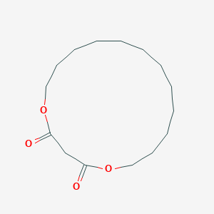 molecular formula C15H26O4 B14326007 1,5-Dioxacycloheptadecane-2,4-dione CAS No. 106017-74-7