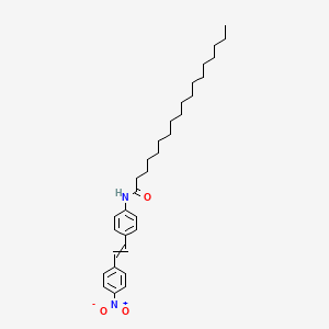 molecular formula C32H46N2O3 B14326040 N-{4-[2-(4-Nitrophenyl)ethenyl]phenyl}octadecanamide CAS No. 110504-64-8