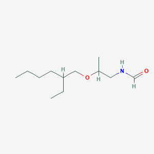 molecular formula C12H25NO2 B14326041 N-{2-[(2-Ethylhexyl)oxy]propyl}formamide CAS No. 111784-92-0
