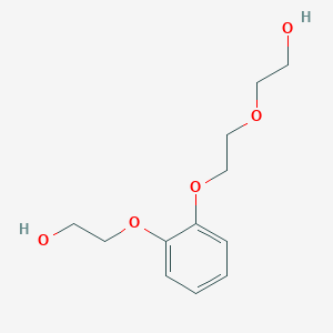 molecular formula C12H18O5 B14326061 Ethanol, 2-[2-[2-(2-hydroxyethoxy)ethoxy]phenoxy]- CAS No. 99700-26-2