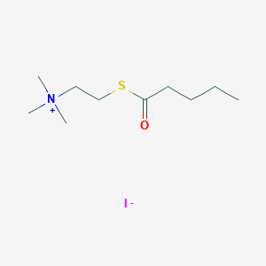molecular formula C10H22INOS B14326115 N,N,N-Trimethyl-2-(pentanoylsulfanyl)ethan-1-aminium iodide CAS No. 110438-89-6