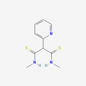 molecular formula C10H13N3S2 B14326129 N~1~,N~3~-Dimethyl-2-(pyridin-2-yl)propanebis(thioamide) CAS No. 111149-63-4
