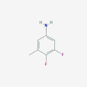 molecular formula C7H7F2N B1432613 3,4-二氟-5-甲基苯胺 CAS No. 1505944-46-6