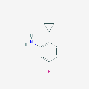 molecular formula C9H10FN B1432616 2-Cyclopropyl-5-fluoroaniline CAS No. 1538364-89-4