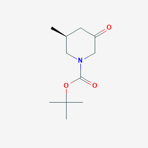 molecular formula C11H19NO3 B1432617 (S)-tert-butyl 3-methyl-5-oxopiperidine-1-carboxylate CAS No. 1601475-89-1