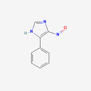 molecular formula C9H7N3O B14326178 4-Nitroso-5-phenylimidazole CAS No. 106232-36-4
