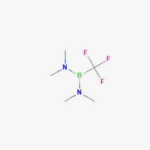 molecular formula C5H12BF3N2 B14326214 N,N,N',N'-Tetramethyl-1-(trifluoromethyl)boranediamine CAS No. 105224-88-2