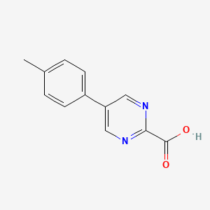 molecular formula C12H10N2O2 B1432622 5-(4-Methylphenyl)pyrimidine-2-carboxylic acid CAS No. 1780960-98-6