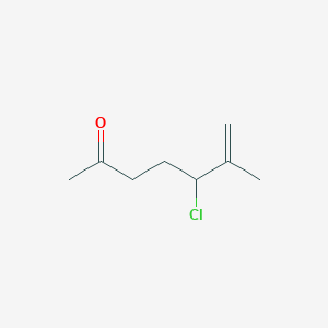 molecular formula C8H13ClO B14326272 5-Chloro-6-methylhept-6-en-2-one CAS No. 105737-83-5